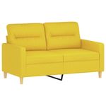 Casa si Gradina - Mobilier - Seturi de mobilier - Seturi living - Set de canapele cu perne, 3 piese, galben deschis, textil - Infinity.ro