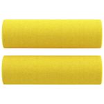 Casa si Gradina - Mobilier - Seturi de mobilier - Seturi living - Set de canapele cu perne, 3 piese, galben deschis, textil - Infinity.ro