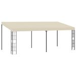 Casa si Gradina - Gradina si terasa - Umbrele si pavilioane - Pavilioane - Pavilion de perete, crem, 3 x 6 m, material textil - Infinity.ro