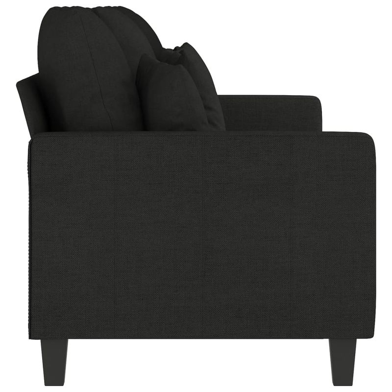 Casa si Gradina - Mobilier - Canapele si coltare - Canapele - Canapea cu 3 locuri, negru, 180 cm, material textil - Infinity.ro