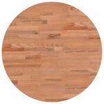 Casa si Gradina - Constructii - Lemn constructii - Placi lemn - Blat de masa rotund, diametru 50x2,5 cm, lemn masiv de fag, maro - Infinity.ro