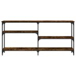 Casa si Gradina - Mobilier - Comode si corpuri - Console - Masuta consola, stejar fumuriu, 160x29x75 cm, lemn prelucrat - Infinity.ro