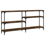 Casa si Gradina - Mobilier - Comode si corpuri - Console - Masuta consola, stejar fumuriu, 160x29x75 cm, lemn prelucrat - Infinity.ro