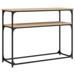 Casa si Gradina - Mobilier - Comode si corpuri - Console - Masuta consola, stejar sonoma, 100x35,5x75 cm, lemn prelucrat - Infinity.ro