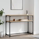 Casa si Gradina - Mobilier - Comode si corpuri - Console - Masuta consola, stejar sonoma, 100x35,5x75 cm, lemn prelucrat - Infinity.ro