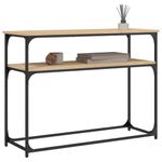 Casa si Gradina - Mobilier - Comode si corpuri - Console - Masuta consola, stejar sonoma, 100x35,5x75 cm, lemn prelucrat - Infinity.ro