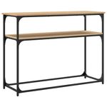 Casa si Gradina - Mobilier - Comode si corpuri - Console - Masuta consola, stejar sonoma, 100x35,5x75 cm, lemn prelucrat - Infinity.ro