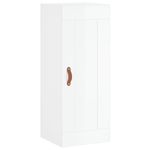 Casa si Gradina - Mobilier - Comode si corpuri - Comode - Dulap inalt, alb extralucios, 34,5x34x180 cm, lemn prelucrat - Infinity.ro