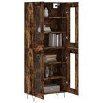 Casa si Gradina - Mobilier - Comode si corpuri - Corpuri bucatarie - Dulap inalt, stejar fumuriu, 69,5x34x180, lemn compozit - Infinity.ro