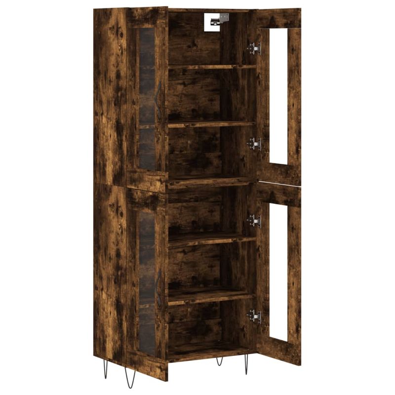 Casa si Gradina - Mobilier - Comode si corpuri - Corpuri bucatarie - Dulap inalt, stejar fumuriu, 69,5x34x180, lemn compozit - Infinity.ro