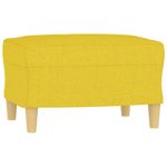 Casa si Gradina - Mobilier - Seturi de mobilier - Seturi living - Set de canapele cu perne, 3 piese, galben deschis, textil - Infinity.ro