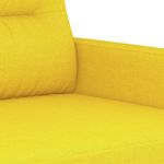 Casa si Gradina - Mobilier - Seturi de mobilier - Seturi living - Set de canapele cu perne, 3 piese, galben deschis, textil - Infinity.ro