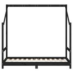 Casa si Gradina - Mobilier - Mobilier copii - Patuturi copii - Cadru de pat pentru copii, negru, 80x160 cm, lemn masiv de pin - Infinity.ro