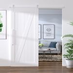 Casa si Gradina - Constructii - Usi interior, exterior si garaj - Accesorii usi - Set feronerie pentru usi glisante, alb, 200 cm, otel - Infinity.ro
