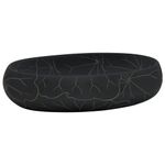 Casa si Gradina - Sanitare - Lavoar baie si accesorii - Lavoare si piedestale - Lavoar de blat, negru, 59x40x15 cm, ceramica, oval - Infinity.ro