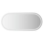 Casa si Gradina - Decoratiuni - Oglinzi - Oglinda de baie cu LED, 100x45 cm, ovala - Infinity.ro