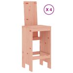 Casa si Gradina - Gradina si terasa - Mobilier exterior - Seturi mobila gradina - Set bar de gradina, 5 piese, lemn masiv douglas - Infinity.ro