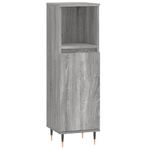 Casa si Gradina - Mobilier - Seturi de mobilier - Seturi baie - Set mobilier de baie, 3 piese, gri sonoma, lemn prelucrat - Infinity.ro