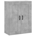 Casa si Gradina - Mobilier - Comode si corpuri - Comode - Dulapuri de perete, 2 buc., gri beton, lemn prelucrat - Infinity.ro