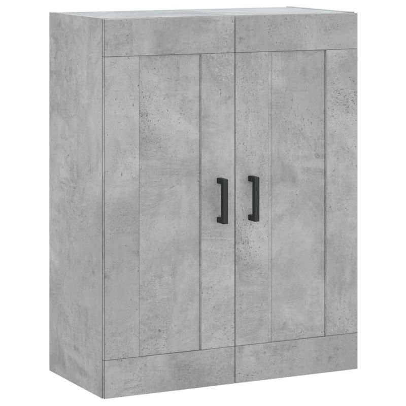 Casa si Gradina - Mobilier - Comode si corpuri - Comode - Dulapuri de perete, 2 buc., gri beton, lemn prelucrat - Infinity.ro