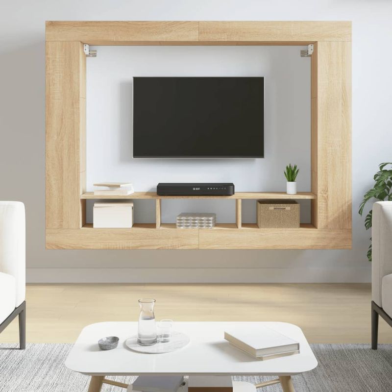 Casa si Gradina - Mobilier - Comode si corpuri - Comode - Comoda TV, stejar sonoma, 152x22x113 cm, lemn compozit - Infinity.ro