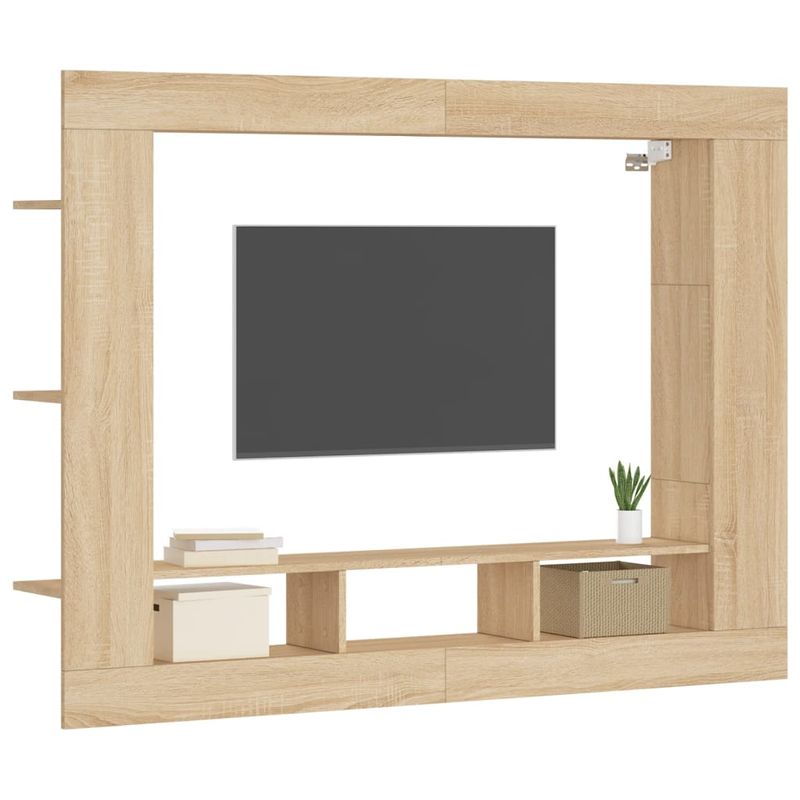Casa si Gradina - Mobilier - Comode si corpuri - Comode - Comoda TV, stejar sonoma, 152x22x113 cm, lemn compozit - Infinity.ro