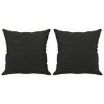 Casa si Gradina - Mobilier - Canapele si coltare - Canapele - Canapea cu 2 locuri cu pernute, negru, 140 cm, textil - Infinity.ro