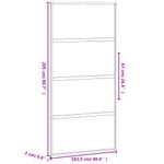 Casa si Gradina - Constructii - Usi interior, exterior si garaj - Usi interior - Usa glisanta, negru, 102,5x205 cm, sticla securizata/aluminiu - Infinity.ro