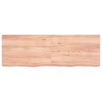 Casa si Gradina - Mobilier - Feronerie si accesorii mobila - Blat de masa maro 120x40x(2-6) cm, lemn masiv stejar tratat, maro deschis - Infinity.ro