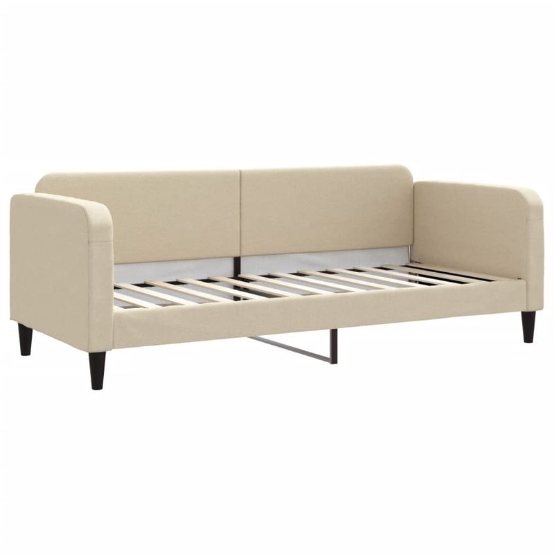 Casa si Gradina - Mobilier - Paturi si accesorii - Paturi - Pat de zi cu saltea, crem, 80x200 cm, textil - Infinity.ro