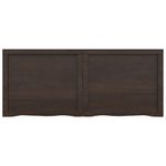 Casa si Gradina - Mobilier - Mobilier baie - Blaturi baie - Blat de baie, maro inchis, 120x50x(2-4) cm, lemn masiv tratat - Infinity.ro