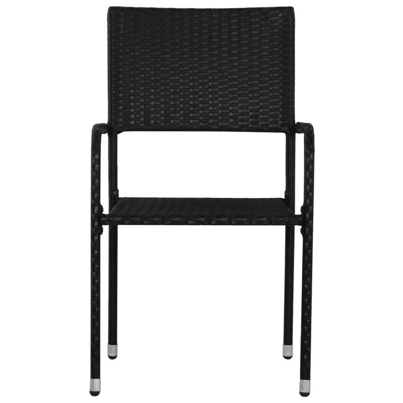Casa si Gradina - Gradina si terasa - Mobilier exterior - Seturi mobila gradina - Set mobilier de gradina, 7 piese, negru, poliratan - Infinity.ro