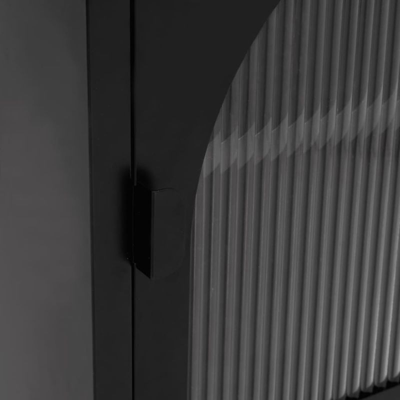 Casa si Gradina - Mobilier - Comode si corpuri - Noptiere - Noptiere, 2 buc., negru, 50x35x60 cm, sticla si otel - Infinity.ro