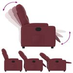 Casa si Gradina - Mobilier - Scaune si fotolii - Fotolii - Fotoliu rabatabil, rosu vin, material textil - Infinity.ro