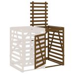 Casa si Gradina - Mobilier - Organizare si depozitare - Cosuri de gunoi - Extensie depozitare pubela de gunoi, maro miere, lemn masiv pin - Infinity.ro