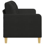 Casa si Gradina - Mobilier - Canapele si coltare - Canapele - Canapea cu 3 locuri, negru, 180 cm, material textil - Infinity.ro