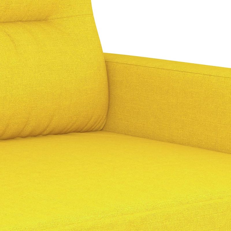 Casa si Gradina - Mobilier - Seturi de mobilier - Seturi living - Set de canapele cu perne, 3 piese, galben deschis, textil - Infinity.ro