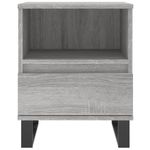 Casa si Gradina - Mobilier - Comode si corpuri - Noptiere - Noptiera, gri sonoma, 40x35x50 cm, lemn compozit - Infinity.ro