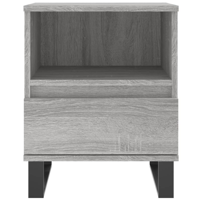 Casa si Gradina - Mobilier - Comode si corpuri - Noptiere - Noptiera, gri sonoma, 40x35x50 cm, lemn compozit - Infinity.ro