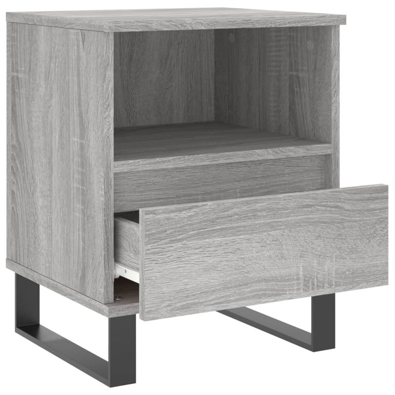 Casa si Gradina - Mobilier - Comode si corpuri - Noptiere - Noptiera, gri sonoma, 40x35x50 cm, lemn compozit - Infinity.ro