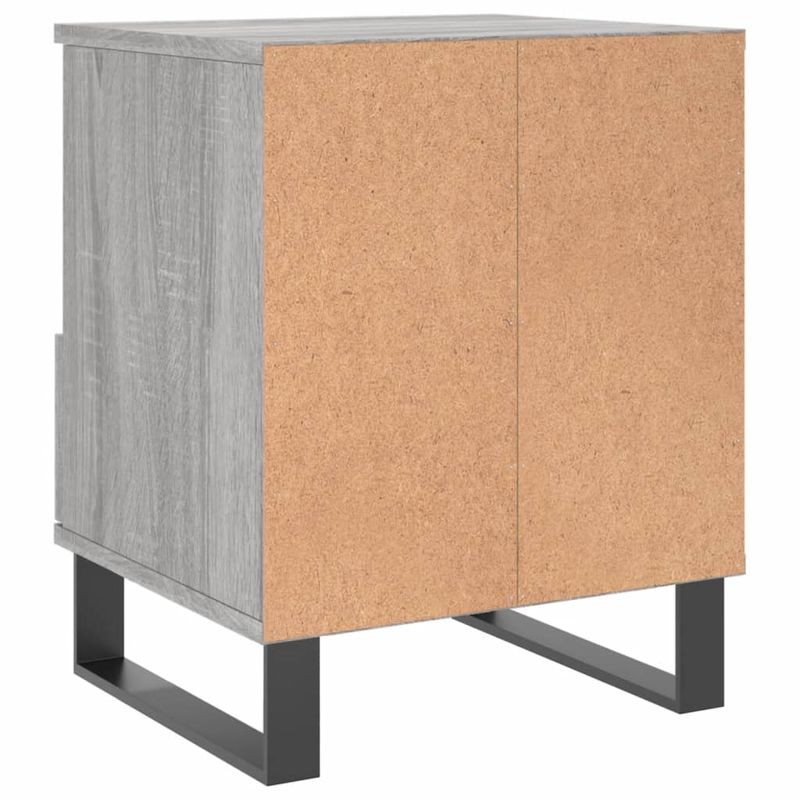 Casa si Gradina - Mobilier - Comode si corpuri - Noptiere - Noptiera, gri sonoma, 40x35x50 cm, lemn compozit - Infinity.ro