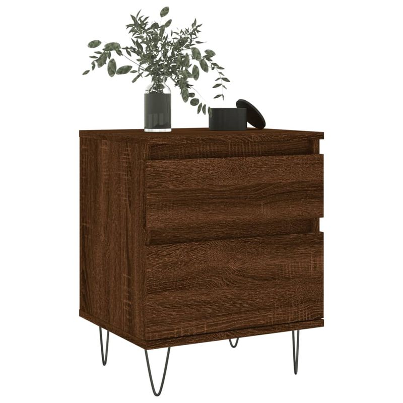 Casa si Gradina - Mobilier - Comode si corpuri - Noptiere - Noptiere, 2 buc., stejar maro, 40x35x50 cm, lemn compozit - Infinity.ro