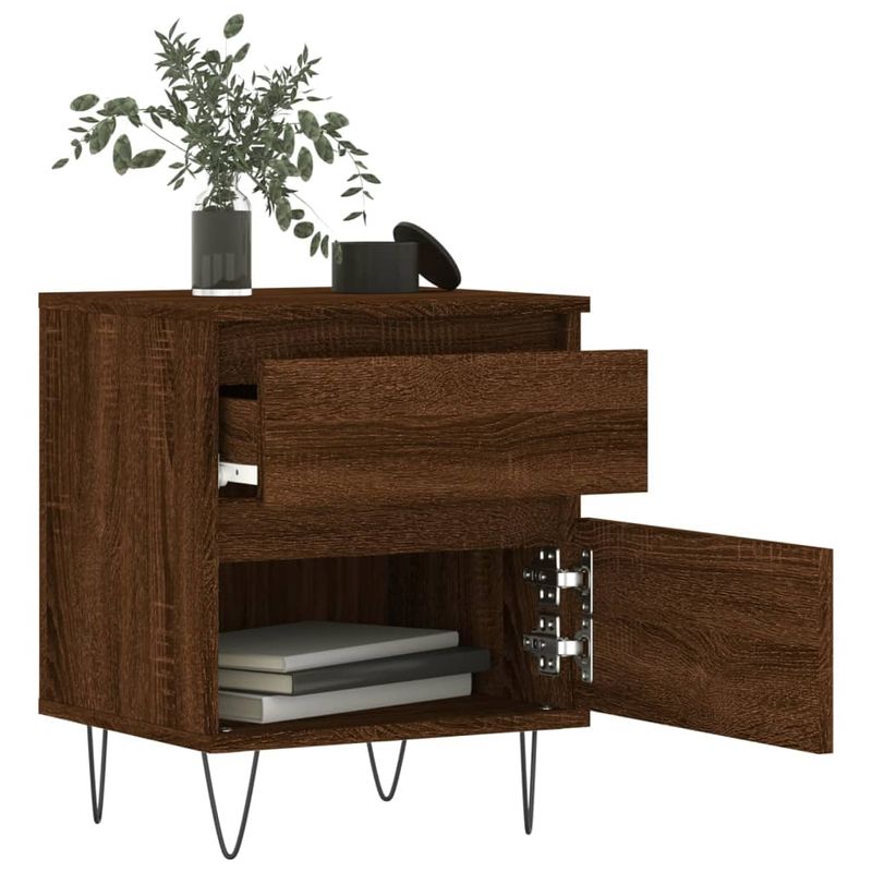 Casa si Gradina - Mobilier - Comode si corpuri - Noptiere - Noptiere, 2 buc., stejar maro, 40x35x50 cm, lemn compozit - Infinity.ro