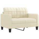 Casa si Gradina - Mobilier - Seturi de mobilier - Seturi living - Set de canapele cu perne, 4 piese, crem, piele ecologica - Infinity.ro
