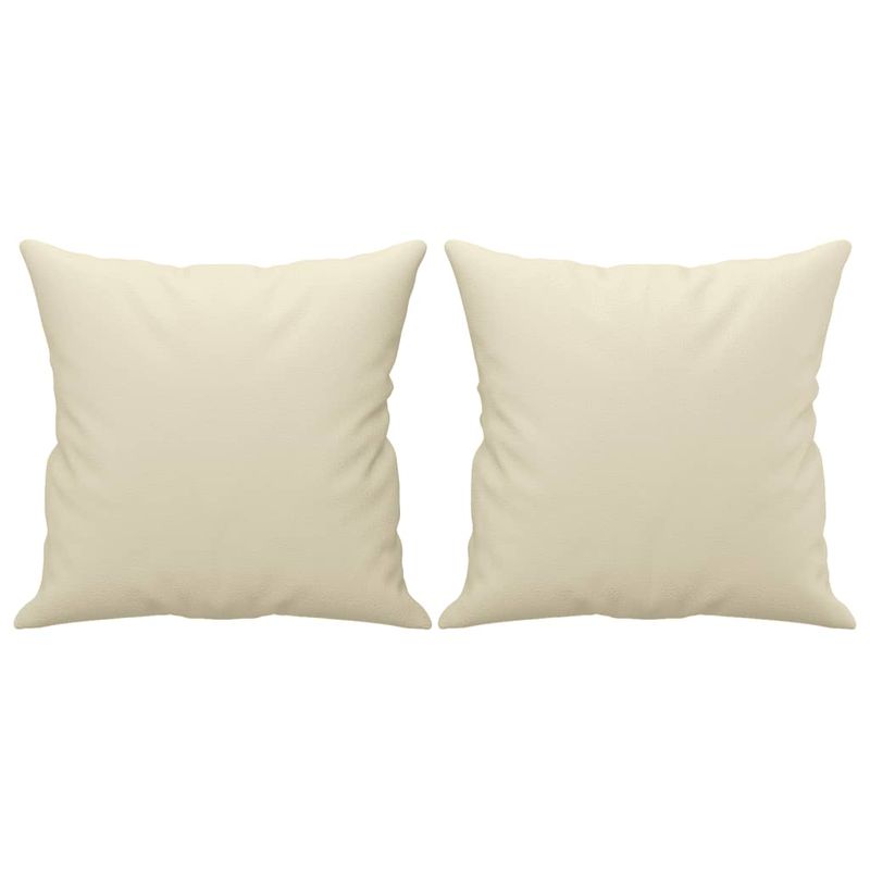 Casa si Gradina - Mobilier - Seturi de mobilier - Seturi living - Set de canapele cu perne, 4 piese, crem, piele ecologica - Infinity.ro