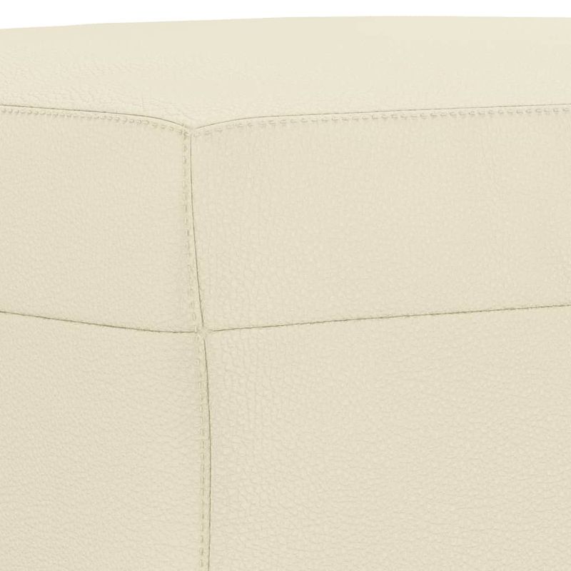 Casa si Gradina - Mobilier - Seturi de mobilier - Seturi living - Set de canapele cu perne, 4 piese, crem, piele ecologica - Infinity.ro