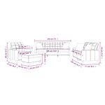 Casa si Gradina - Mobilier - Seturi de mobilier - Seturi living - Set de canapele cu perne, 4 piese, crem, piele ecologica - Infinity.ro