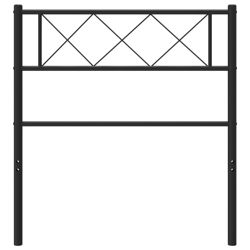 Casa si Gradina - Mobilier - Paturi si accesorii - Accesorii paturi - Tablie de pat metalica, negru, 80 cm - Infinity.ro