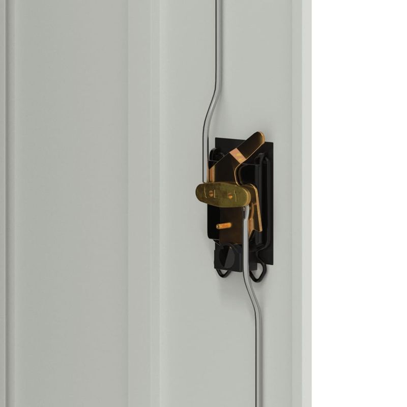 Casa si Gradina - Constructii - Depozitare, transport si protectie - Rafturi, fisete si vestiare - Fiset, gri deschis, 90x40x105 cm, otel - Infinity.ro