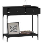 Casa si Gradina - Mobilier - Comode si corpuri - Console - Masa consola, negru, 75x34,5x75 cm, lemn prelucrat - Infinity.ro